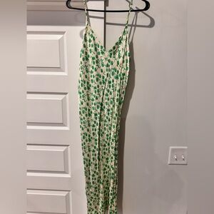Zara Green and Cream Floral Dress